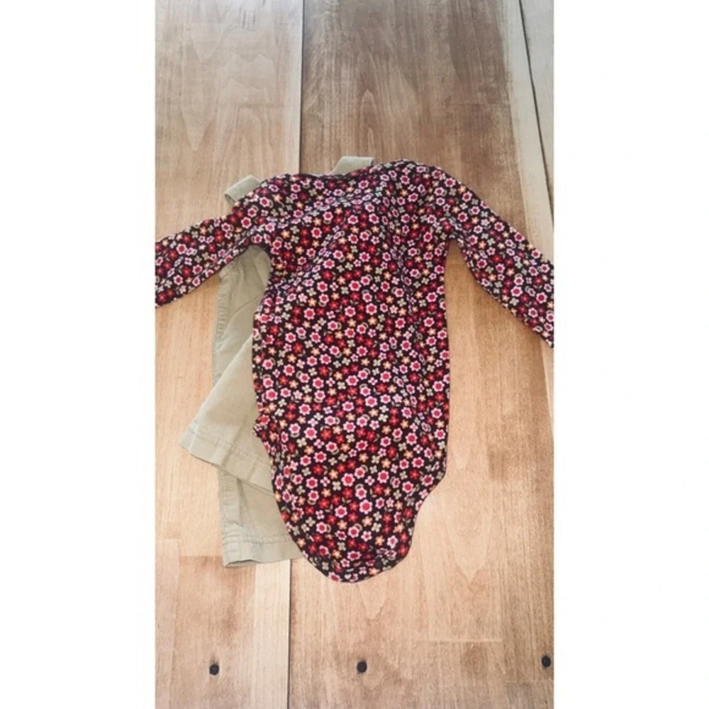 Carter's Baby Girls 9 Months 3 Piece Outfit Dress and Bodysuit Floral‎